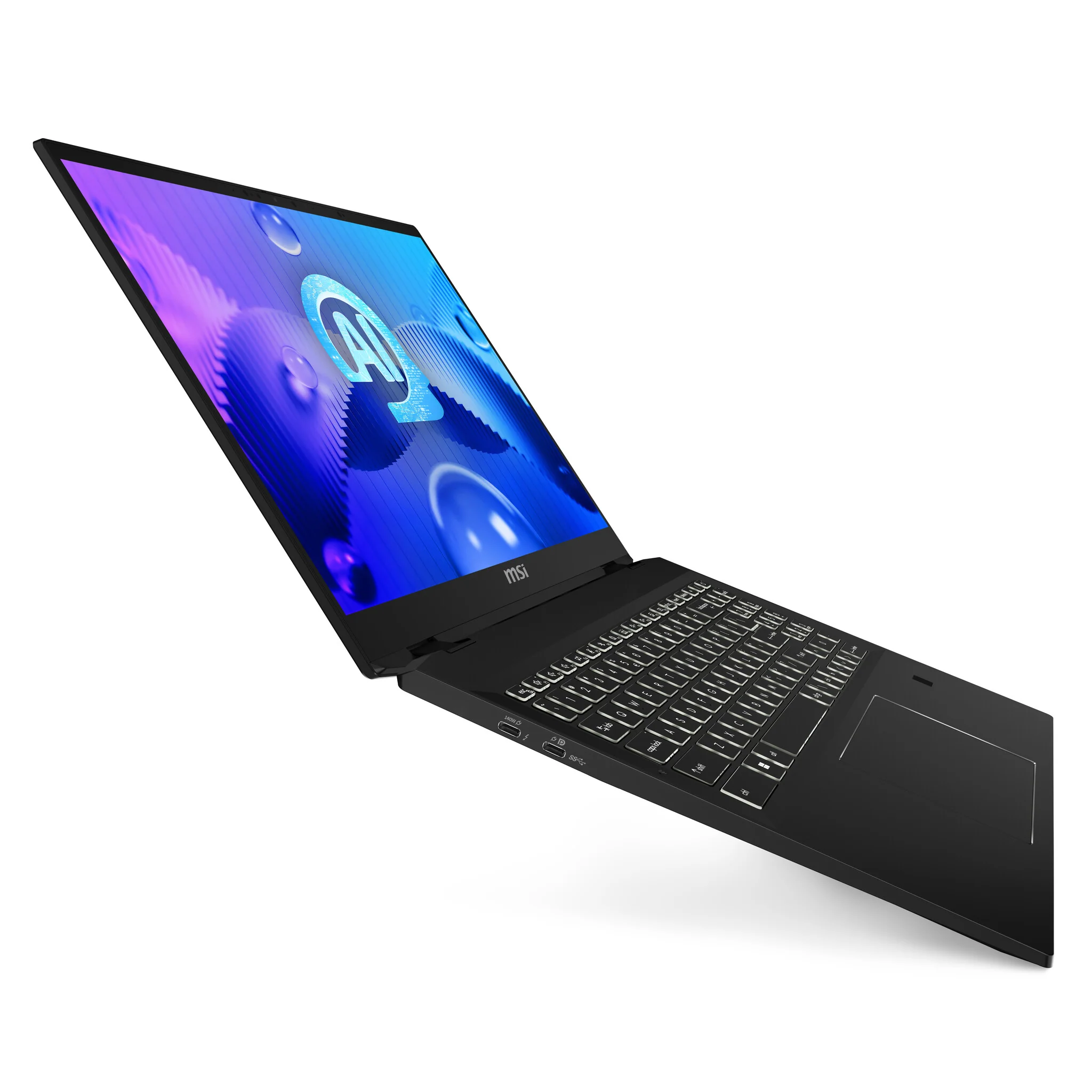 MSI Summit E16 AI Studio Hybrid (2-in-1) - 40.6 cm (16") - Touchscreen - Intel Core Ultra 7 155H - 32 GB LPDDR5-SDRAM - 2 TB SSD - NVIDIA GeForce RTX 4060 - Wi-Fi 7 - Windows 11 Pro - Black - Image 12