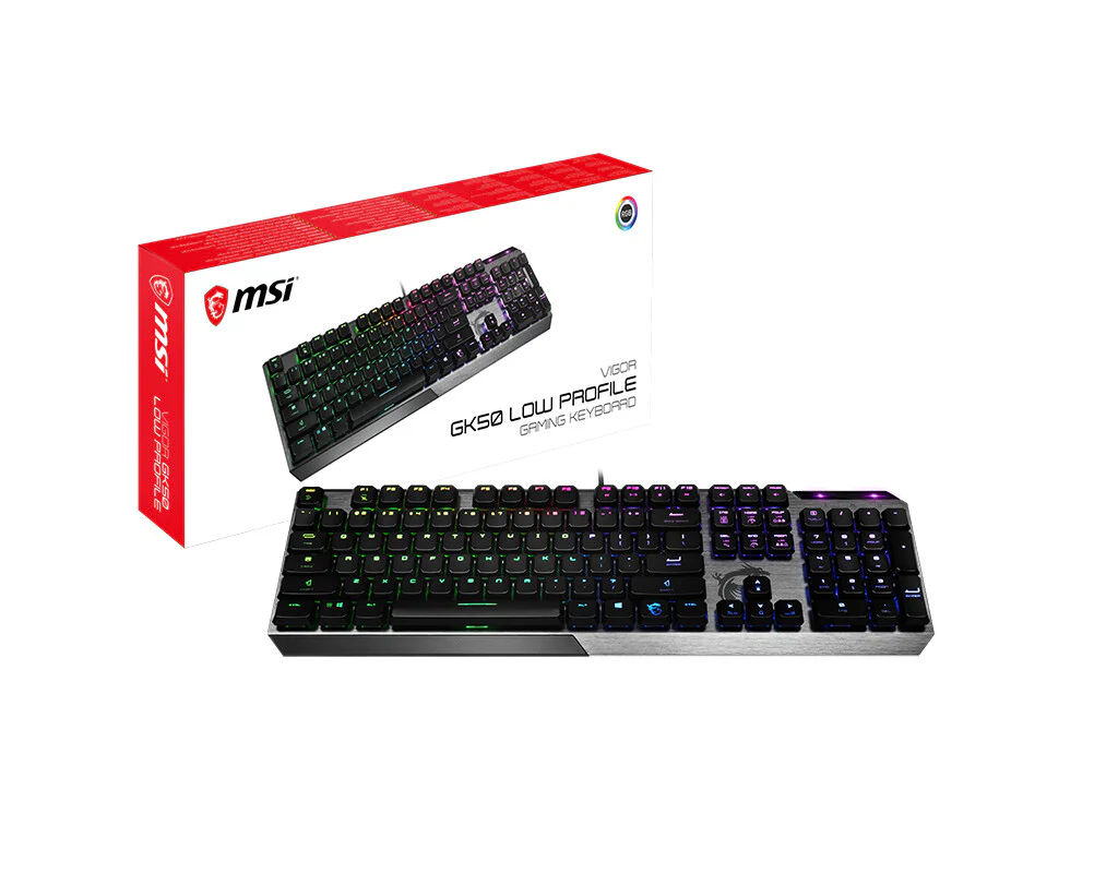 MSI VIGOR GK50 - USB Wired RGB Mechanical Gaming keyboard in Black (QWERTZ German) - Image 5