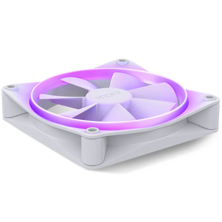 NZXT F120 RGB - Computer Case Fan in White - 120mm (Pack of 3) - Image 4