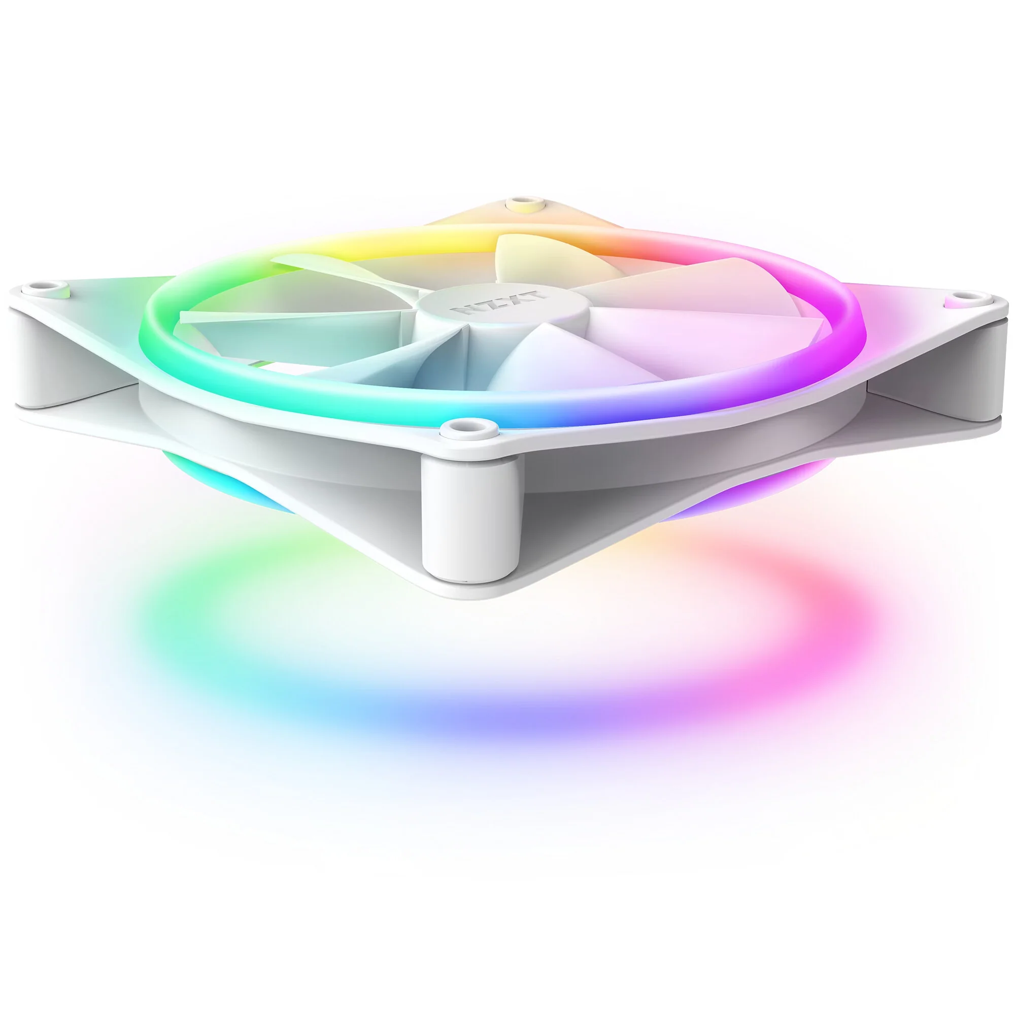 NZXT F140 RGB DUO - Computer Case Fan in White - 140mm - Image 4
