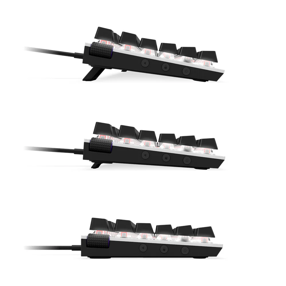 NZXT Function MiniTKL - USB Wired RGB Mechanical Keyboard in White (QWERTY UK) - Image 3