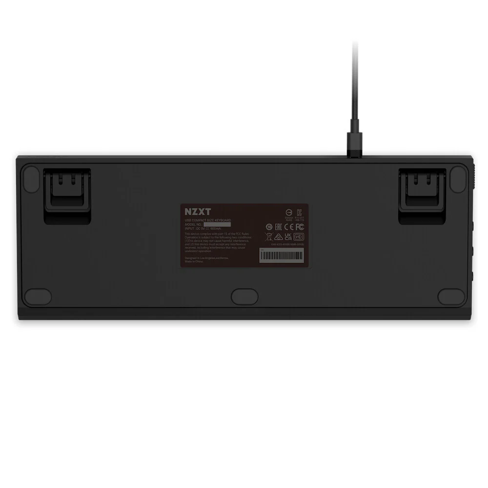 NZXT Function MiniTKL - USB Wired RGB Mechanical Keyboard in Black / White (QWERTZ German) - Image 4