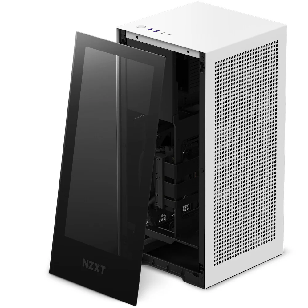NZXT H1 - Compact Mini ITX Case in White - 750 W PSU Included - Image 3