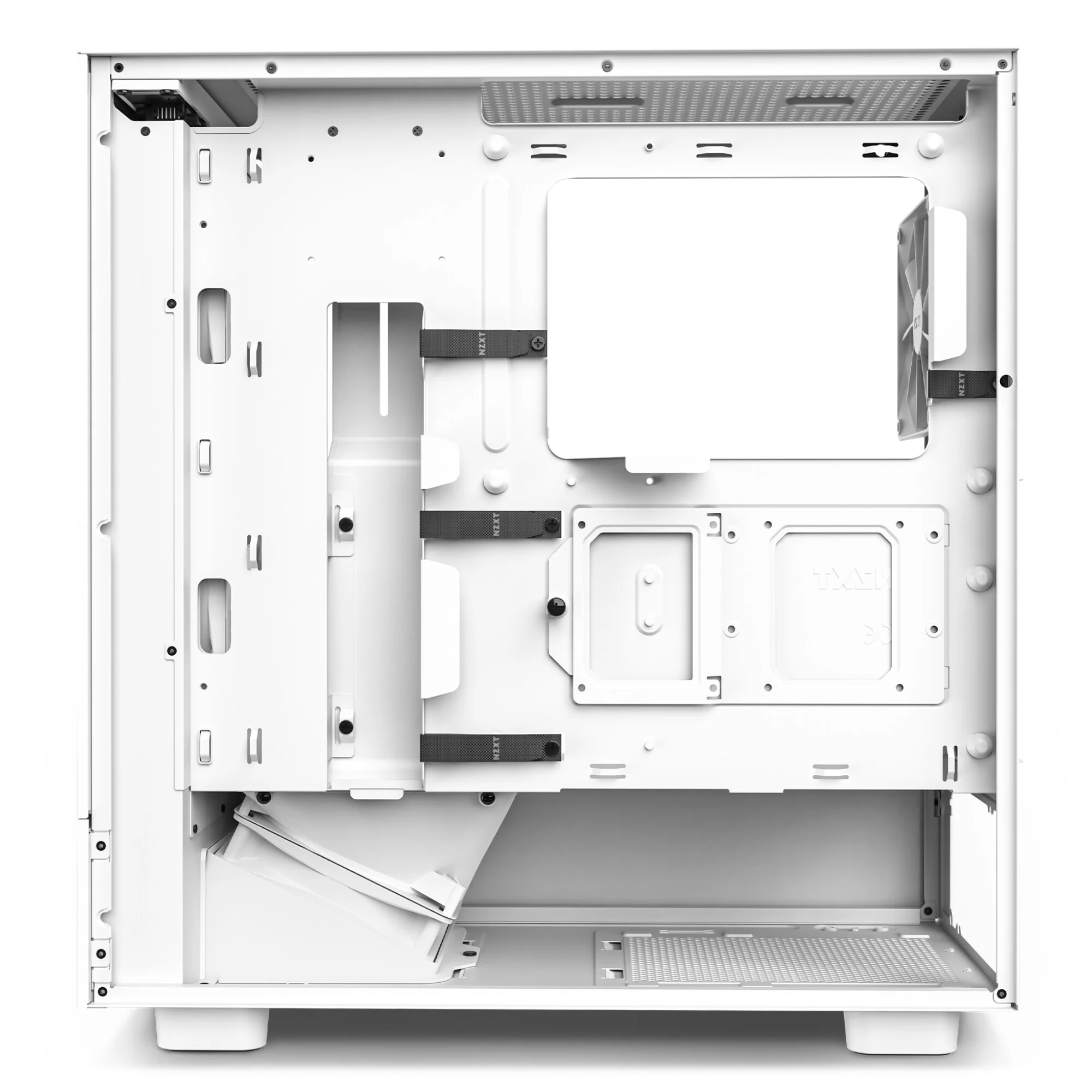 NZXT H5 Flow - ATX Mid Tower Case in White - Image 6