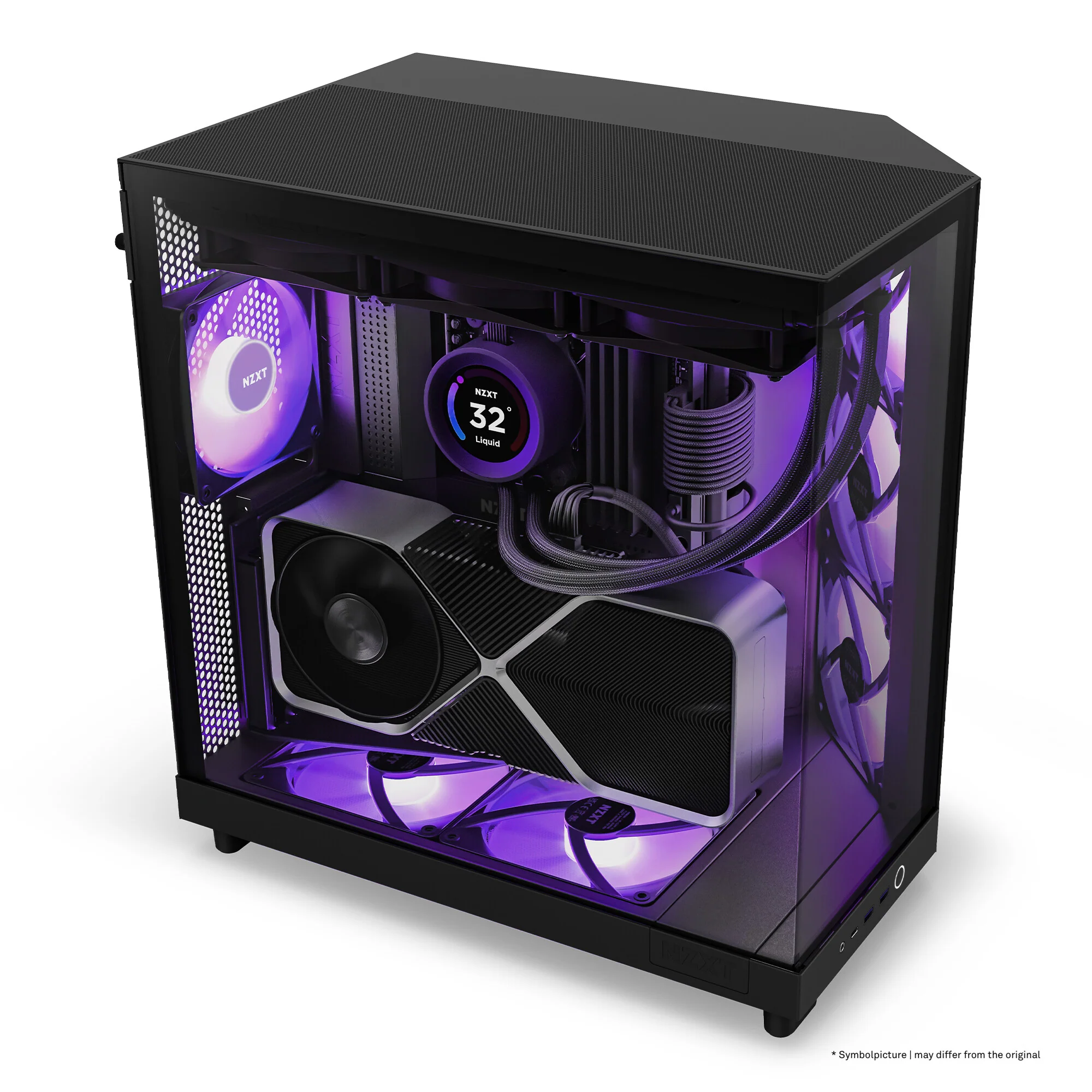 NZXT H6 Flow RGB - ATX Mid Tower Case in Black - Image 15