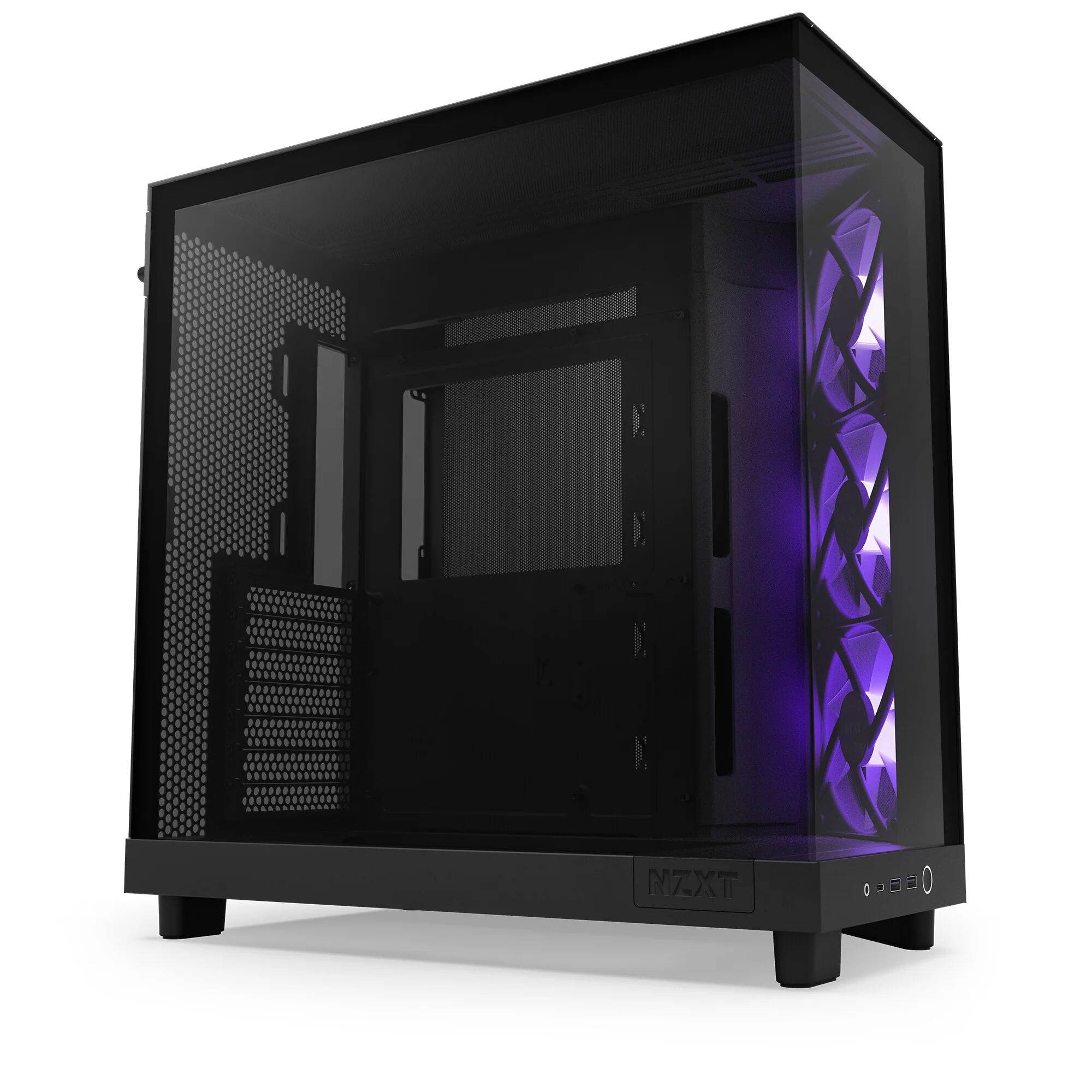 NZXT H6 Flow RGB - ATX Mid Tower Case in Black - Image 17