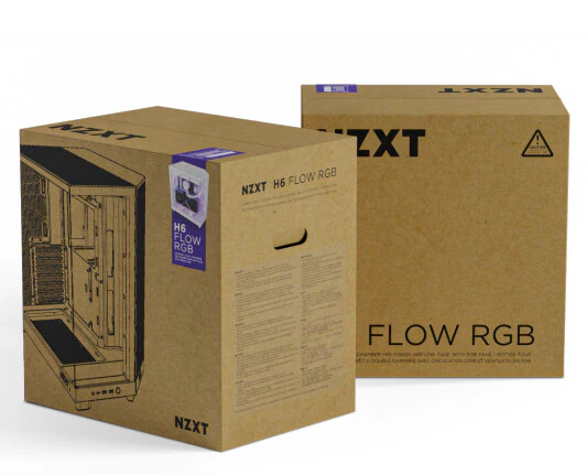 NZXT H6 Flow RGB - ATX Mid Tower Case in Black - Image 18