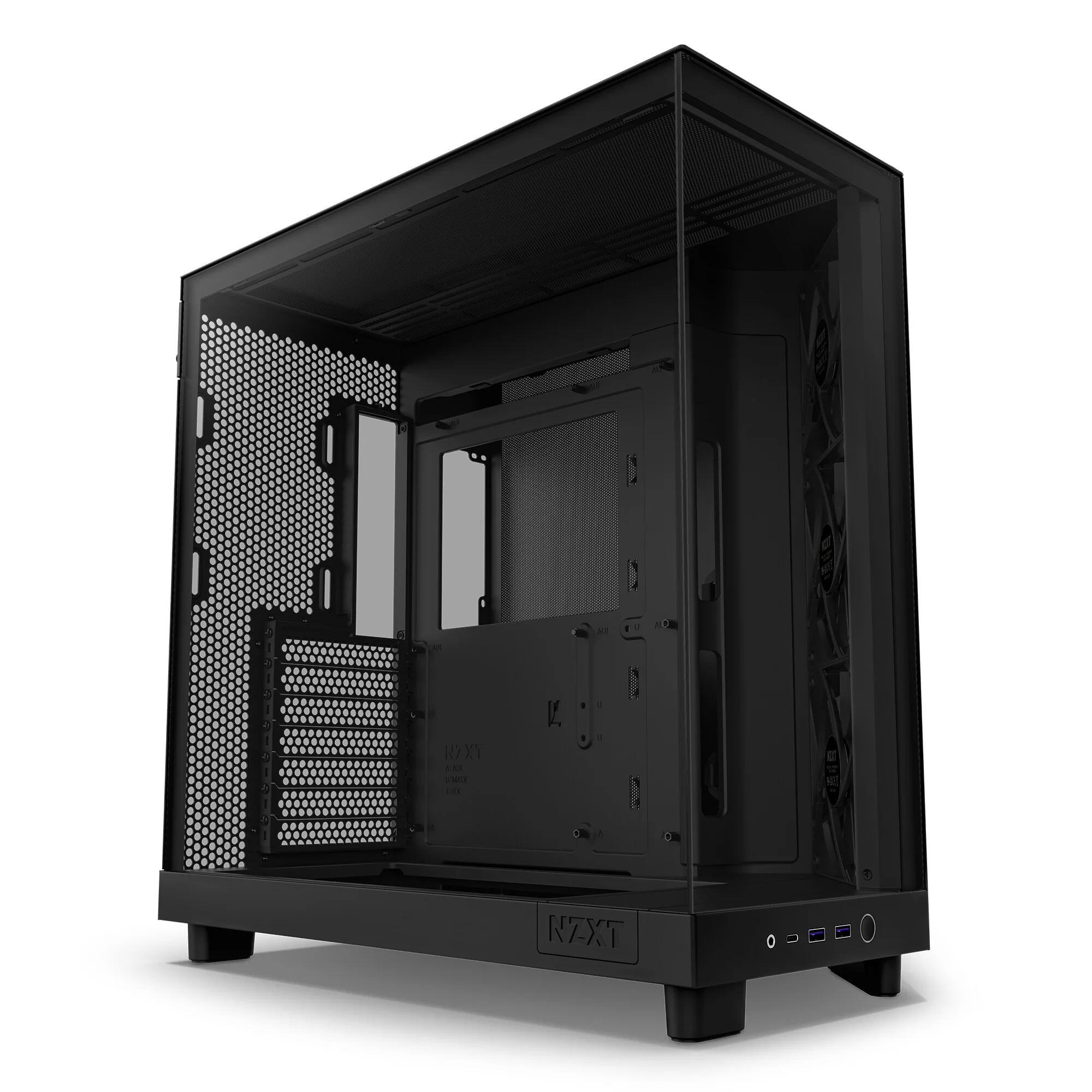 NZXT H6 Flow - ATX Mid Tower Case in Black - Image 4