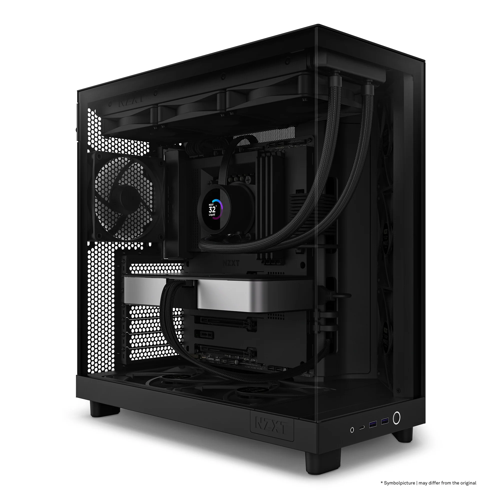 NZXT H6 Flow - ATX Mid Tower Case in Black - Image 5
