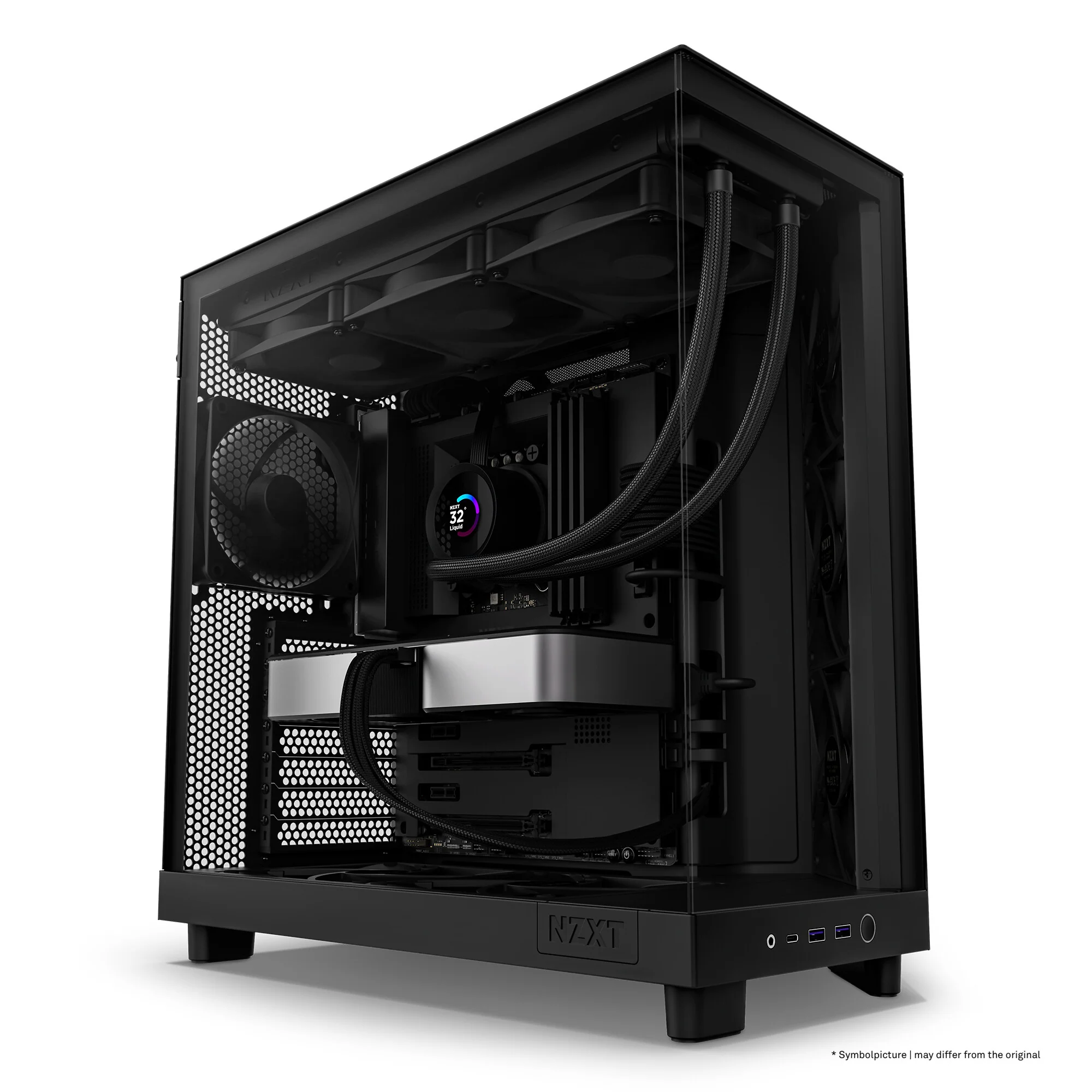 NZXT H6 Flow - ATX Mid Tower Case in Black - Image 6