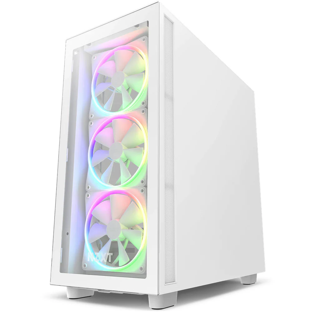 NZXT H7 Elite (2022) - ATX Mid Tower Case in White - Image 2