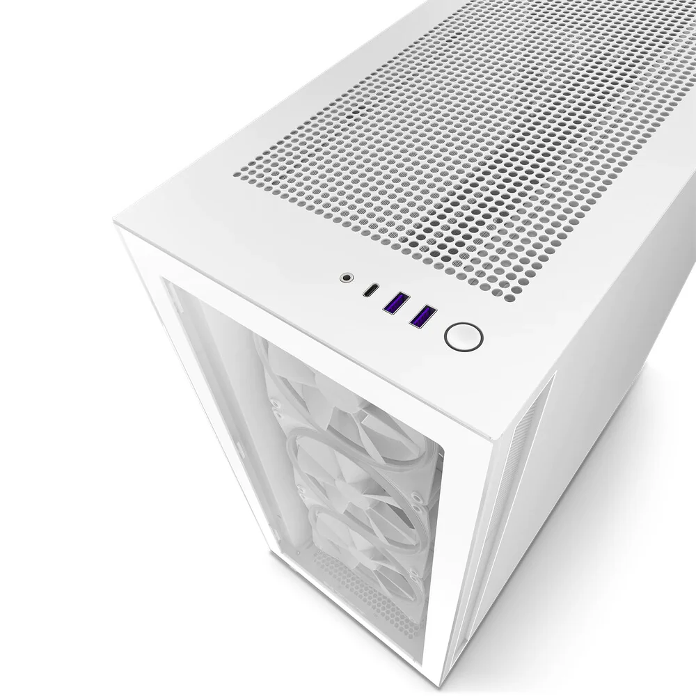 NZXT H7 Elite (2022) - ATX Mid Tower Case in White - Image 5