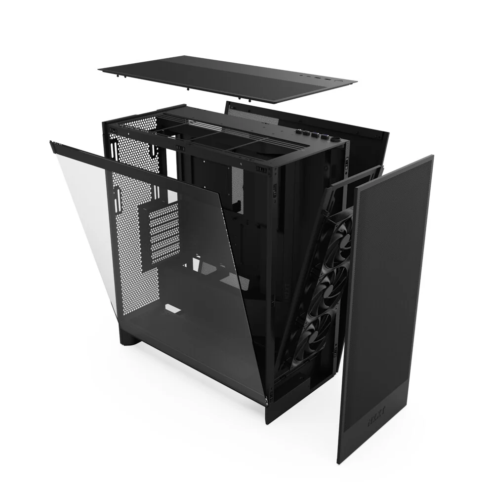 NZXT H7 Flow (2024) - ATX Mid Tower Case in Black - Image 5