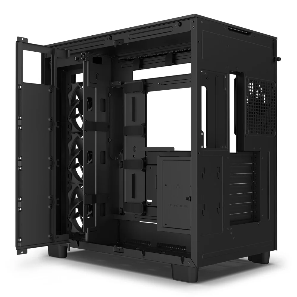 NZXT H9 Flow - ATX Mid Tower Case in Black - Image 6