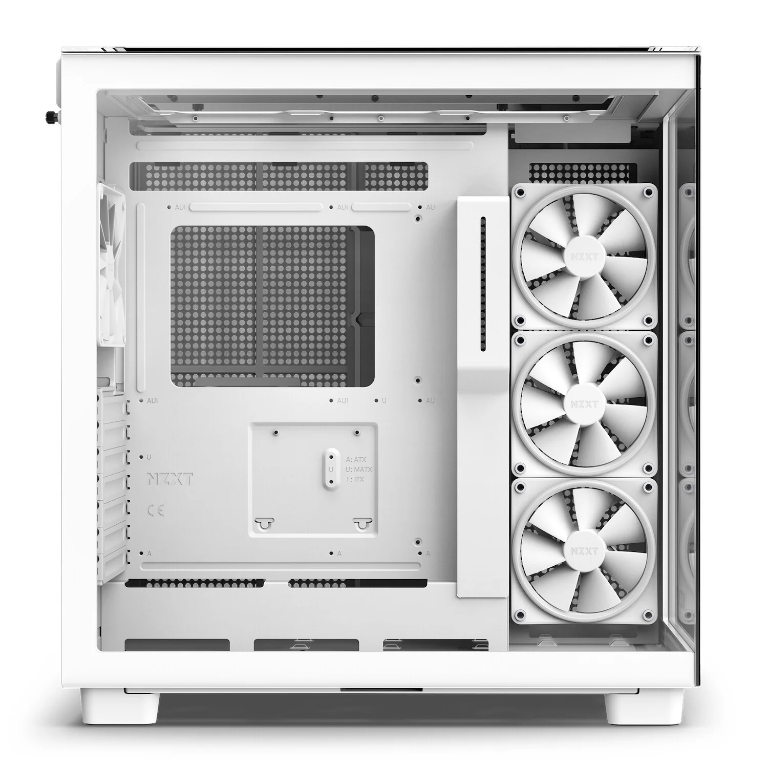NZXT H9 Elite - ATX Mid Tower Case in White - Image 4