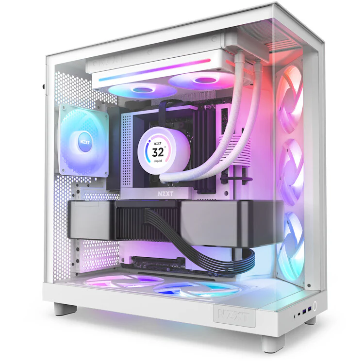 NZXT F240 RGB Core - Computer Case Fan in White - 240mm - Image 5