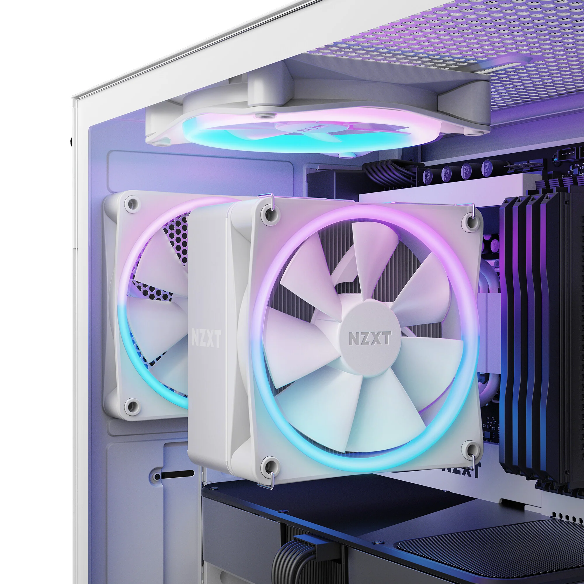 NZXT T120 RGB - Air Processor Cooler in White - 120mm - Image 4