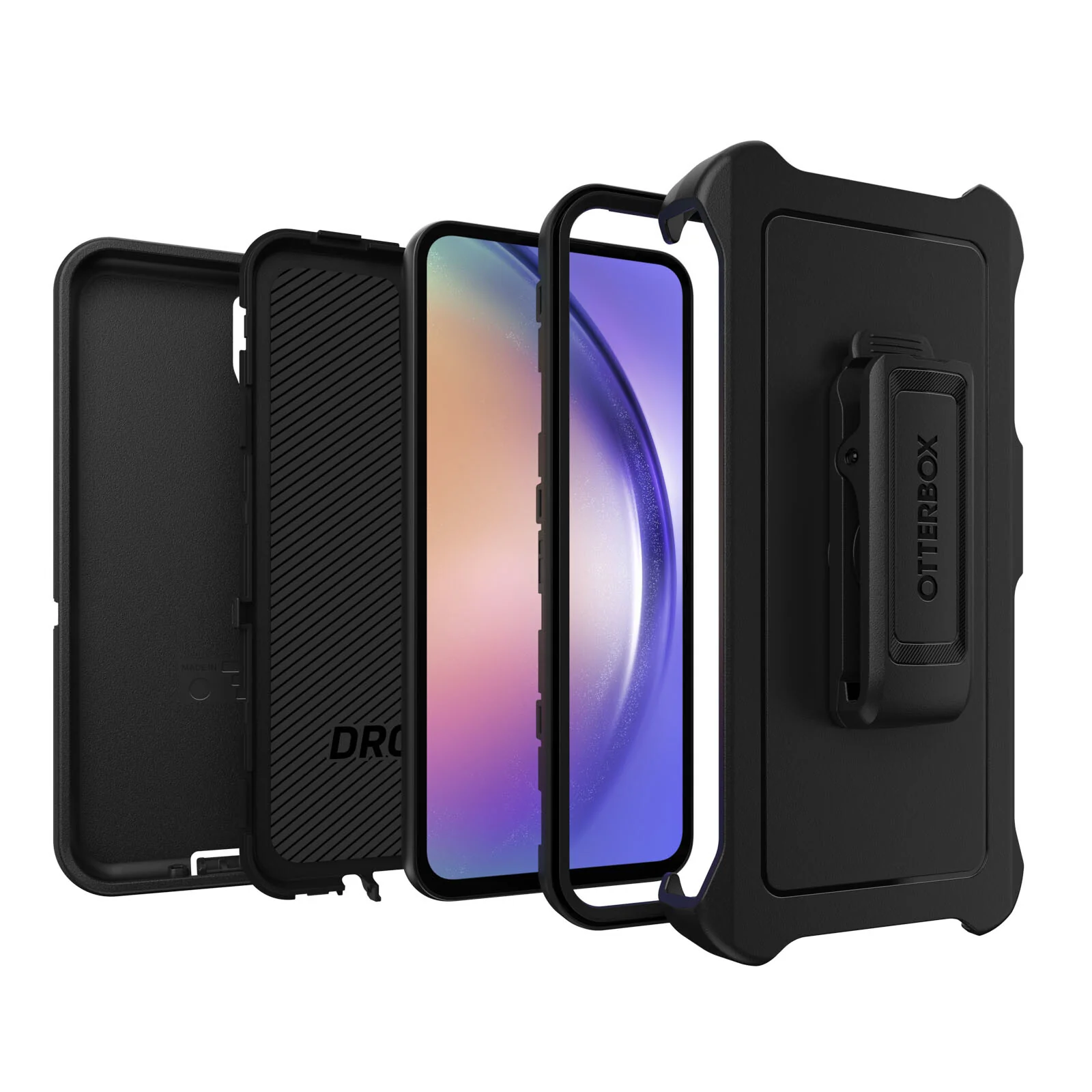 OtterBox Defender Case for Galaxy A54 (5G) in Black - No Packaging - Image 5