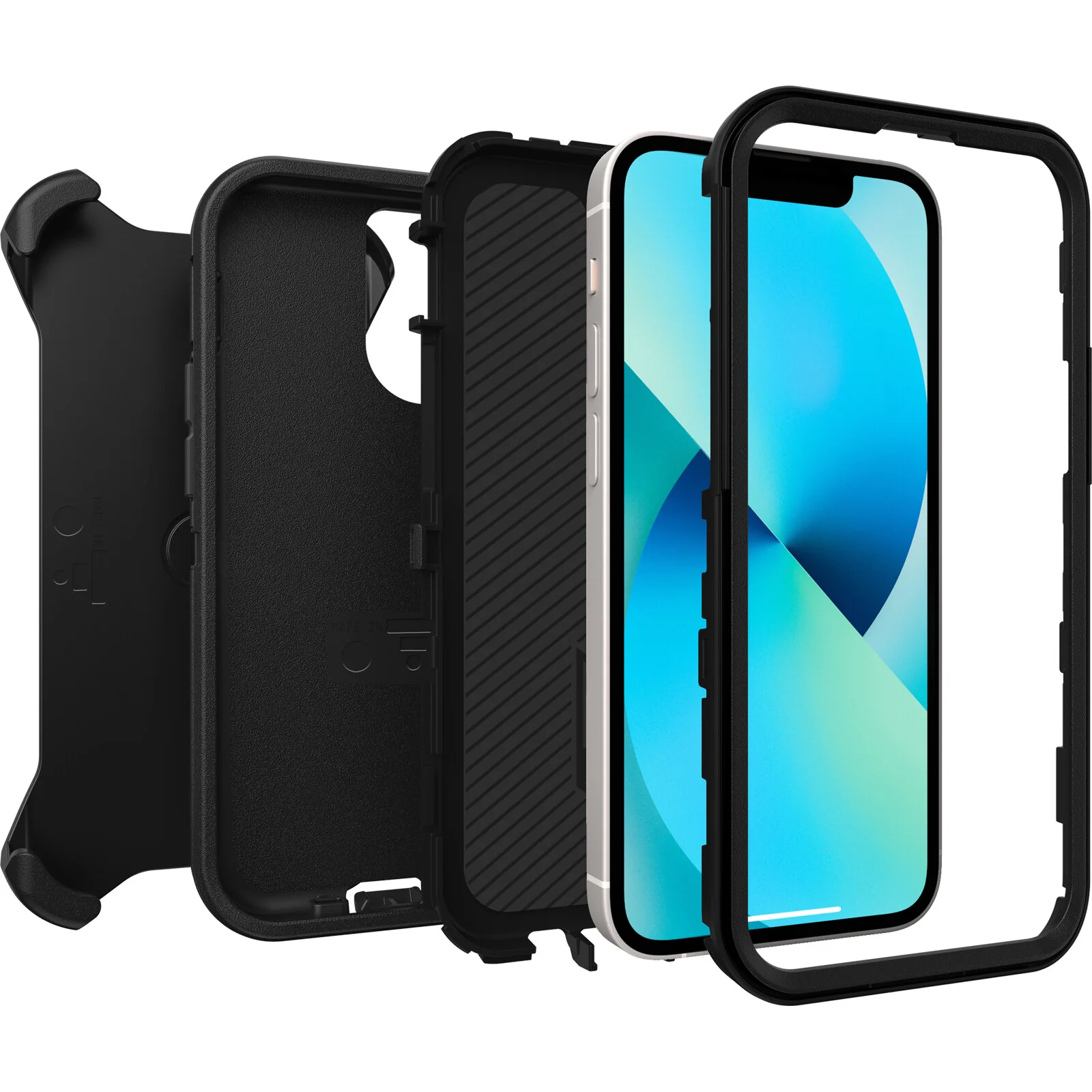 OtterBox Defender Case for iPhone 13 mini / 12 mini in Black - Image 6