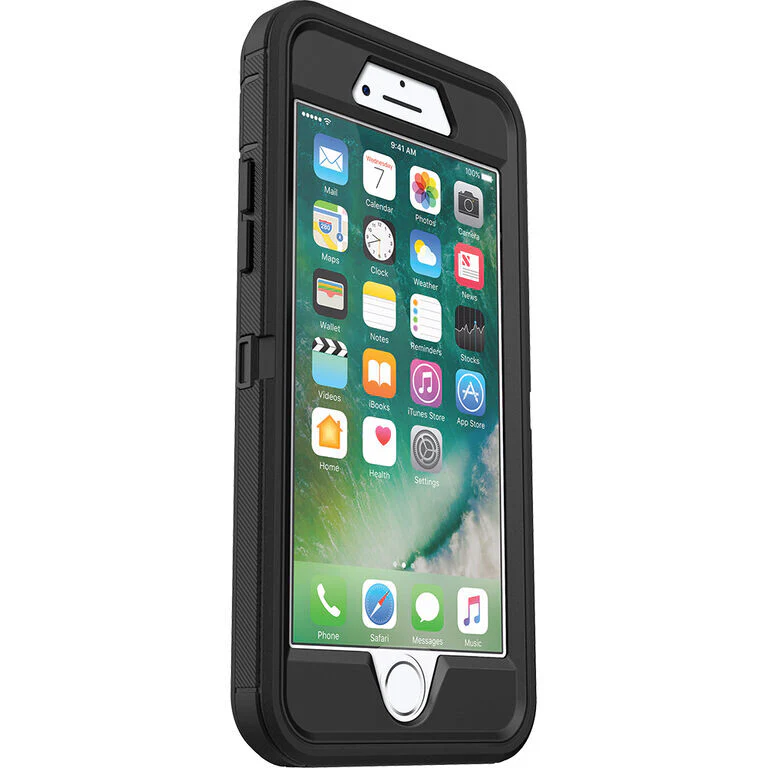 OtterBox Defender Series for Apple iPhone SE (2nd gen) / 8 / 7 in Black - No Packaging - Image 4