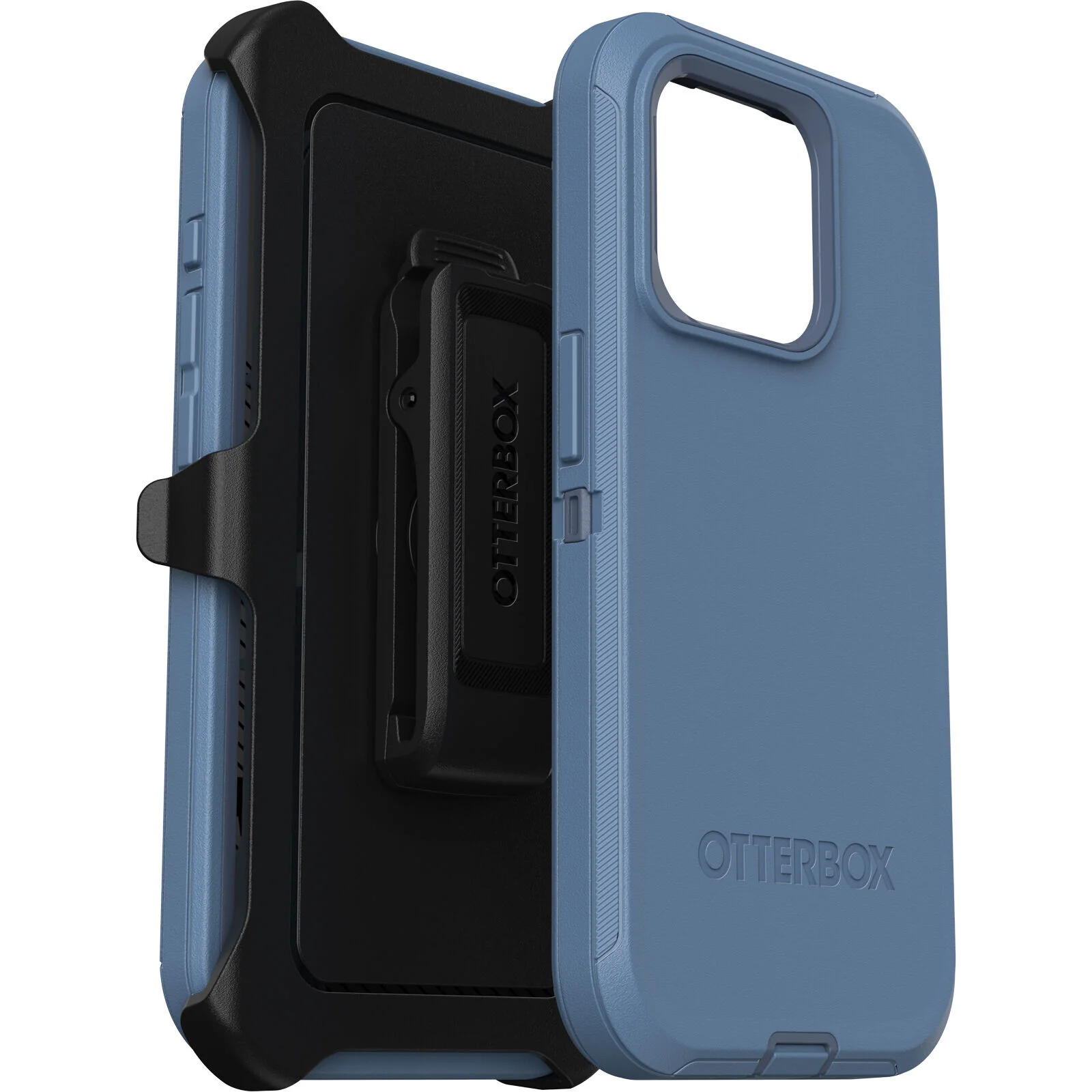 OtterBox Defender Series for iPhone 15 Pro in Baby Blue Jeans - No Packaging - Image 3