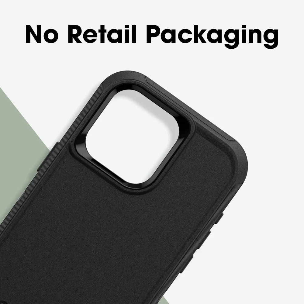 OtterBox Defender Series for iPhone 15 Pro Max in Black - No Packaging - Image 14