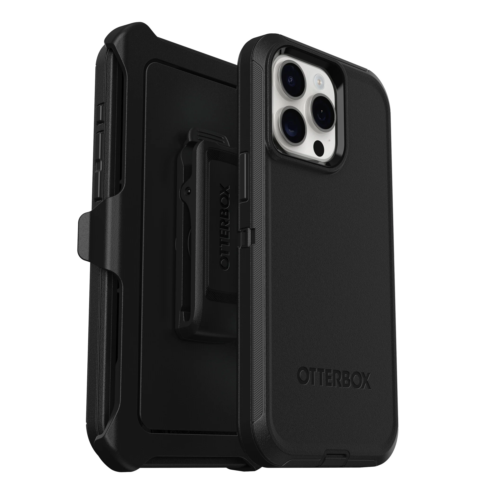 OtterBox Defender Series for iPhone 15 Pro Max in Black - No Packaging - Image 6