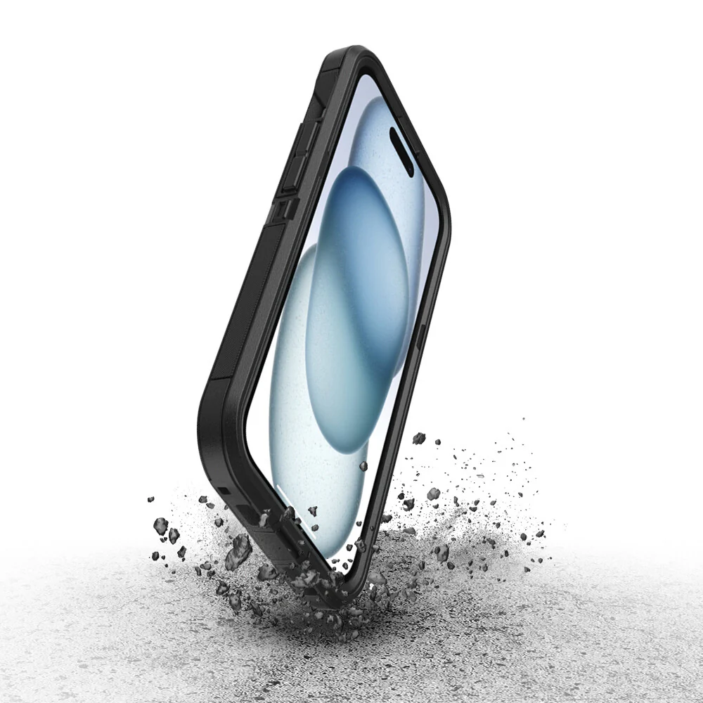 OtterBox Defender Series XT for iPhone 15 in Black - Image 6
