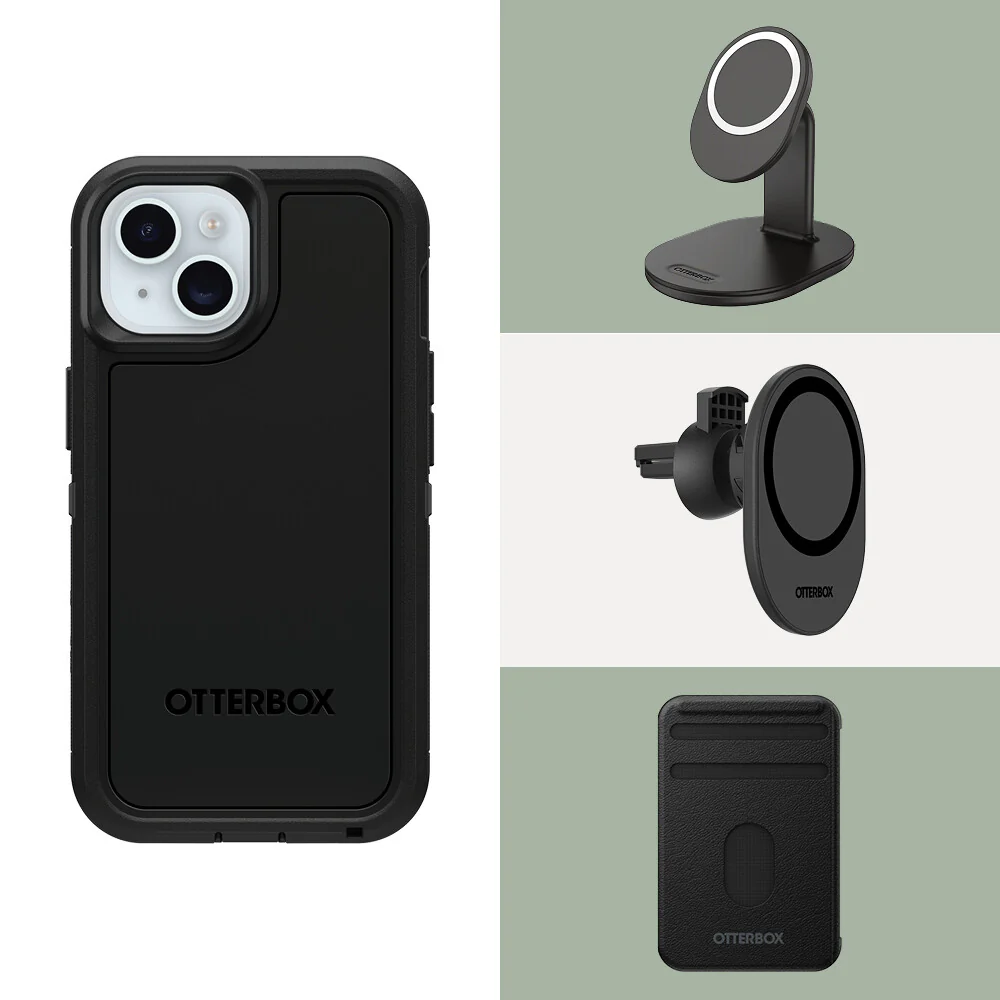 OtterBox Defender Series XT for iPhone 15 in Black - Image 8