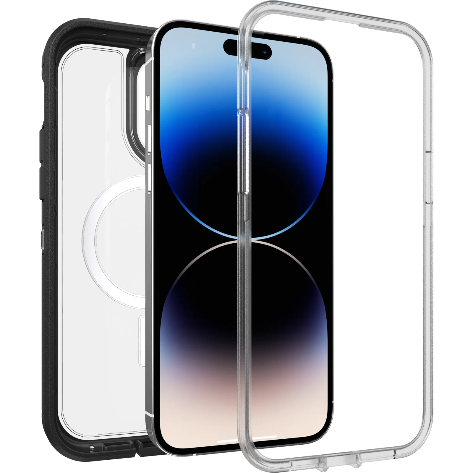 OtterBox Defender XT Case with MagSafe for iPhone 14 Pro in Black Crystal - Image 3