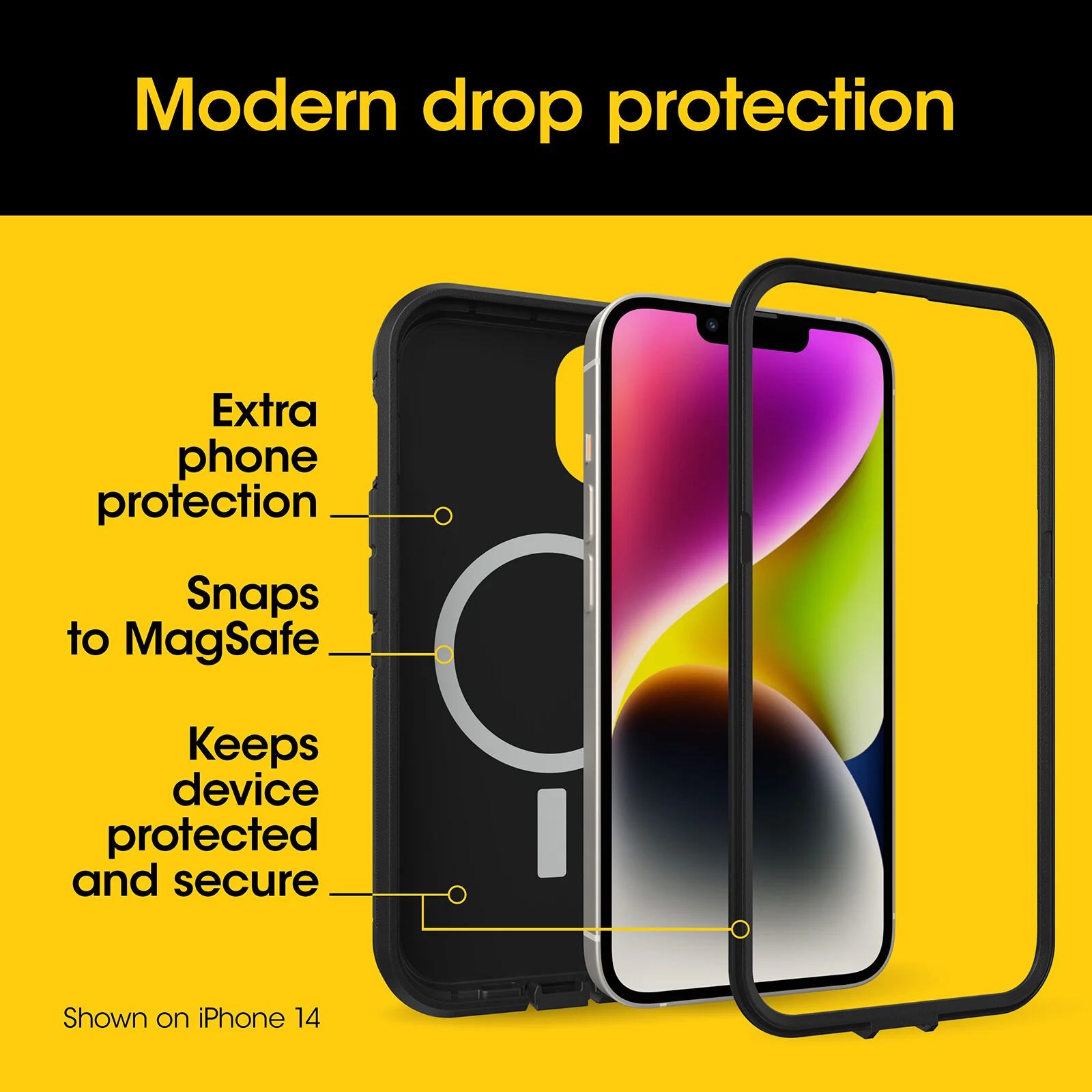 OtterBox Defender XT for iPhone 15 Pro in Black - Image 6