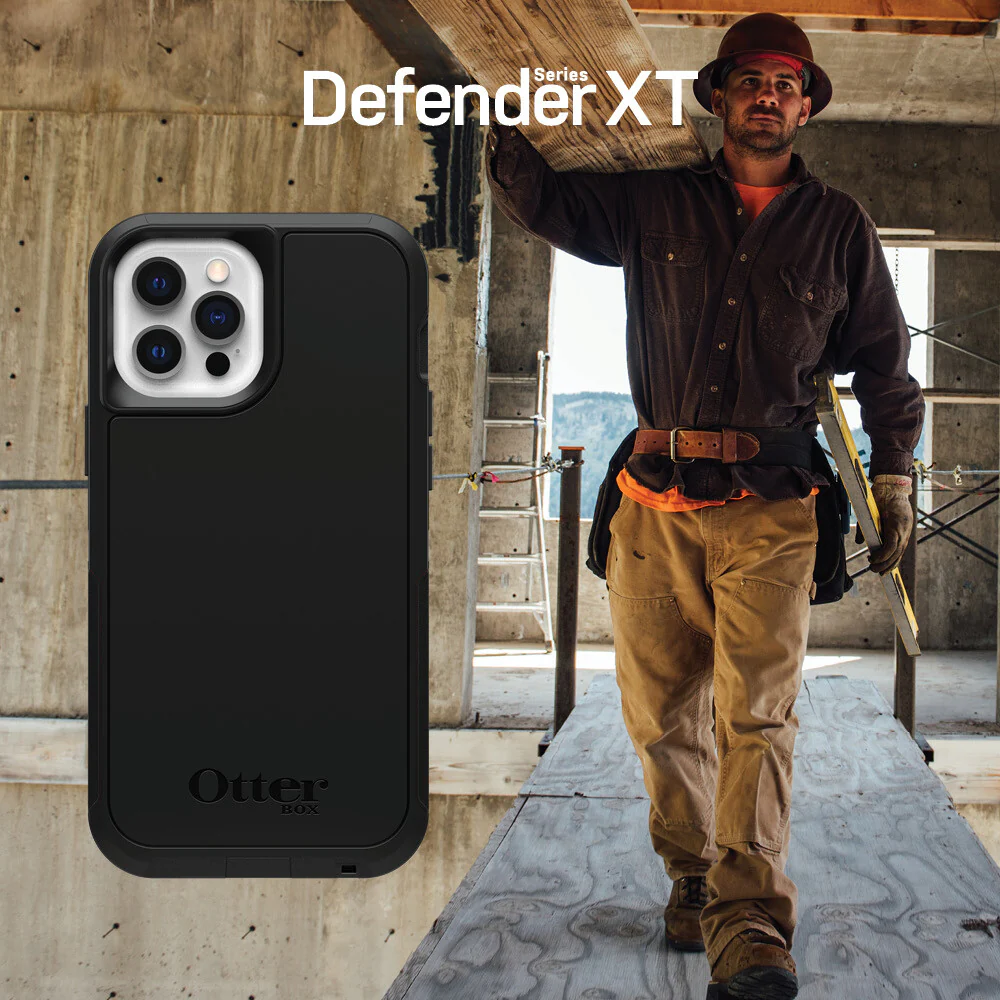 OtterBox Defender XT Series for Apple iPhone 12 / 12 Pro in Black - No Packaging - Image 6