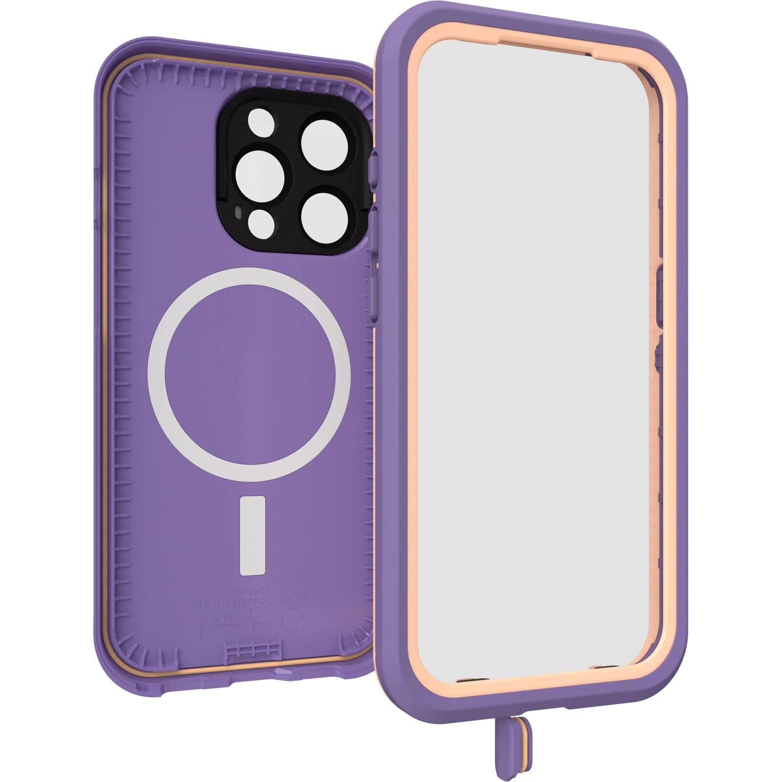 OtterBox Frē Series for iPhone 15 Pro in Rule of Plum (Purple) - Image 4