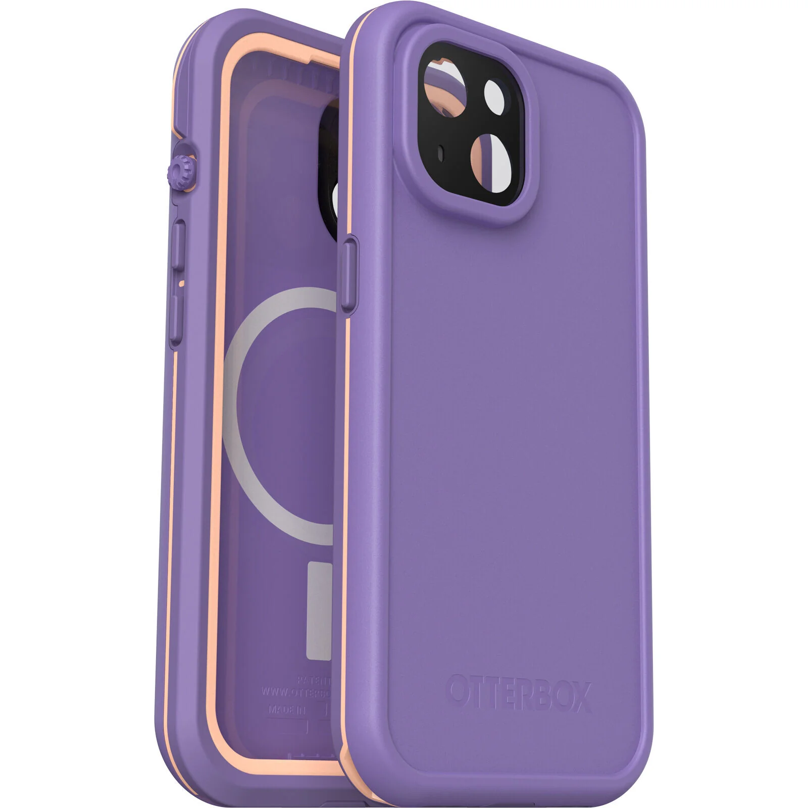 OtterBox Frē Series for iPhone 15 in Rule of Plum (Purple) - Image 3