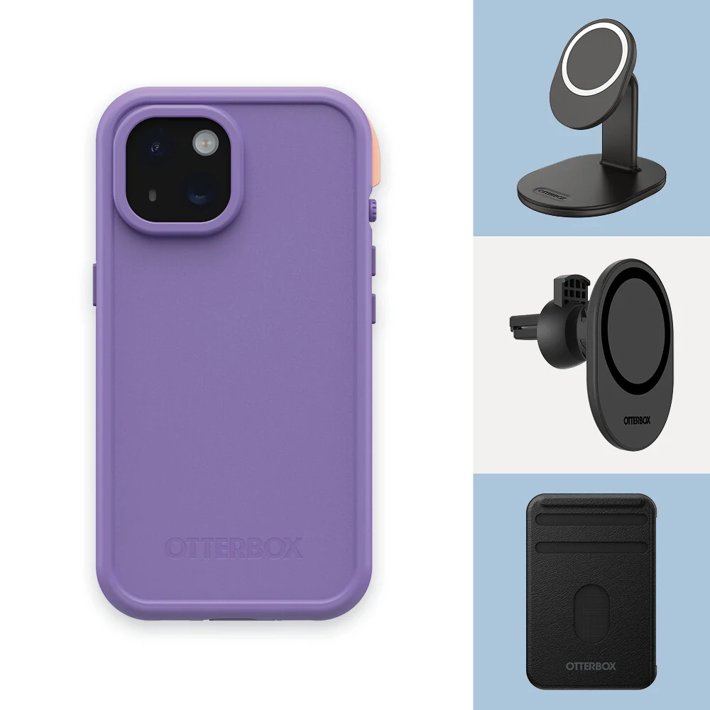 OtterBox Frē Series for iPhone 15 in Rule of Plum (Purple) - Image 8