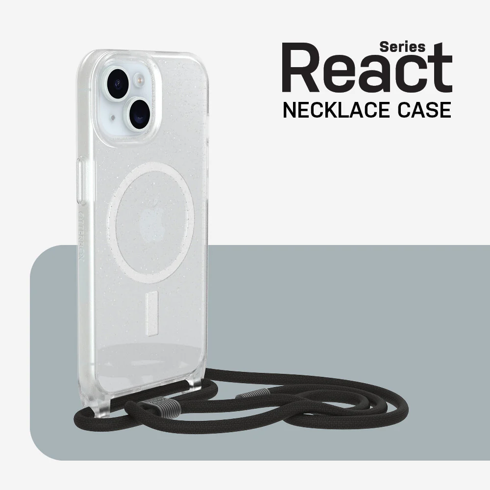 OtterBox React Series Necklace with MagSafe for iPhone 15 in Stardust - No Packaging - Image 5
