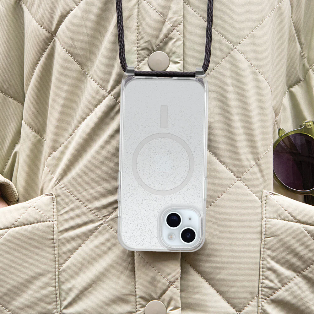 OtterBox React Series Necklace with MagSafe for iPhone 15 in Stardust - No Packaging - Image 6