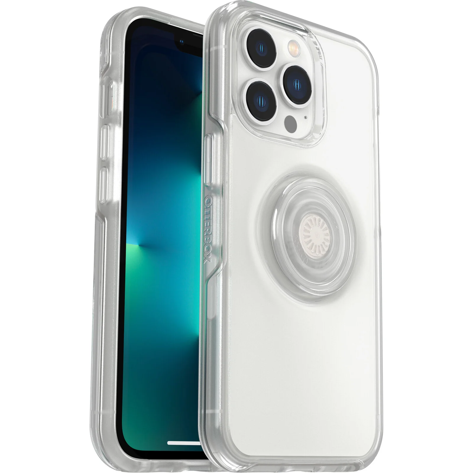 OtterBox Otter+Pop Case for iPhone 13 Pro with PopSockets PopGrip in Clear - Image 2