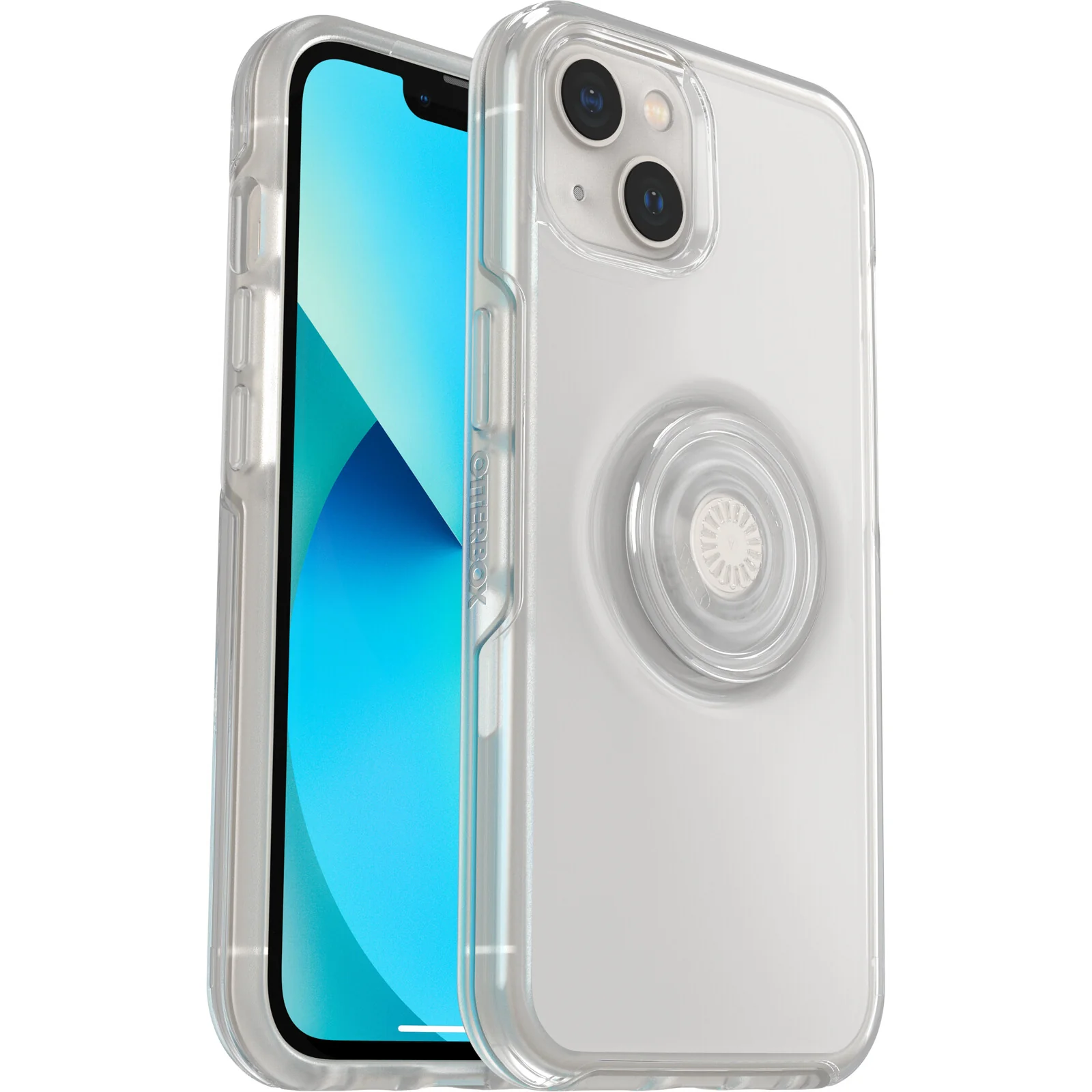 OtterBox Otter+Pop Case for iPhone 13 with PopSockets PopGrip in Clear - Image 2