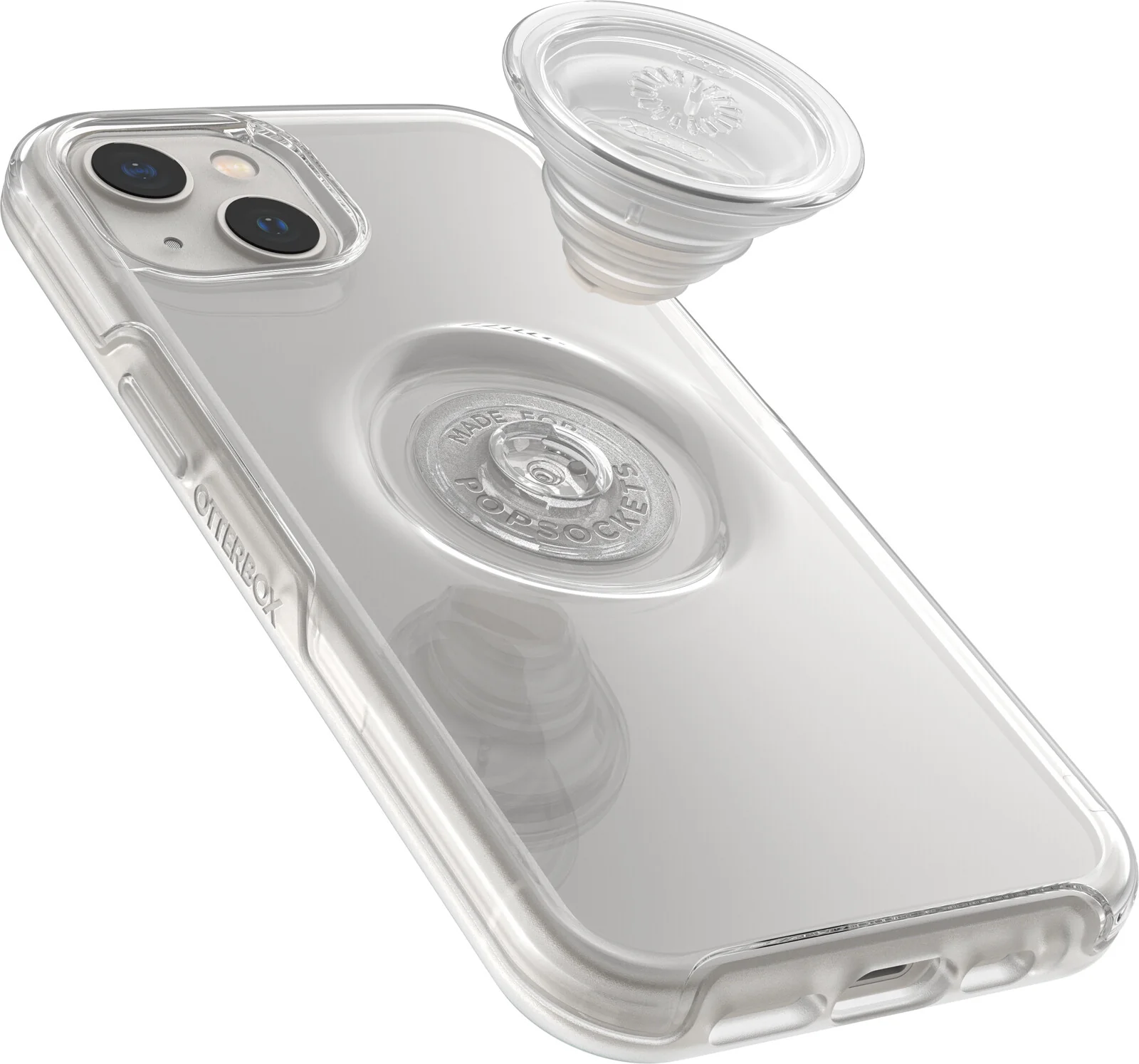 OtterBox Otter+Pop Case for iPhone 13 with PopSockets PopGrip in Clear - Image 4