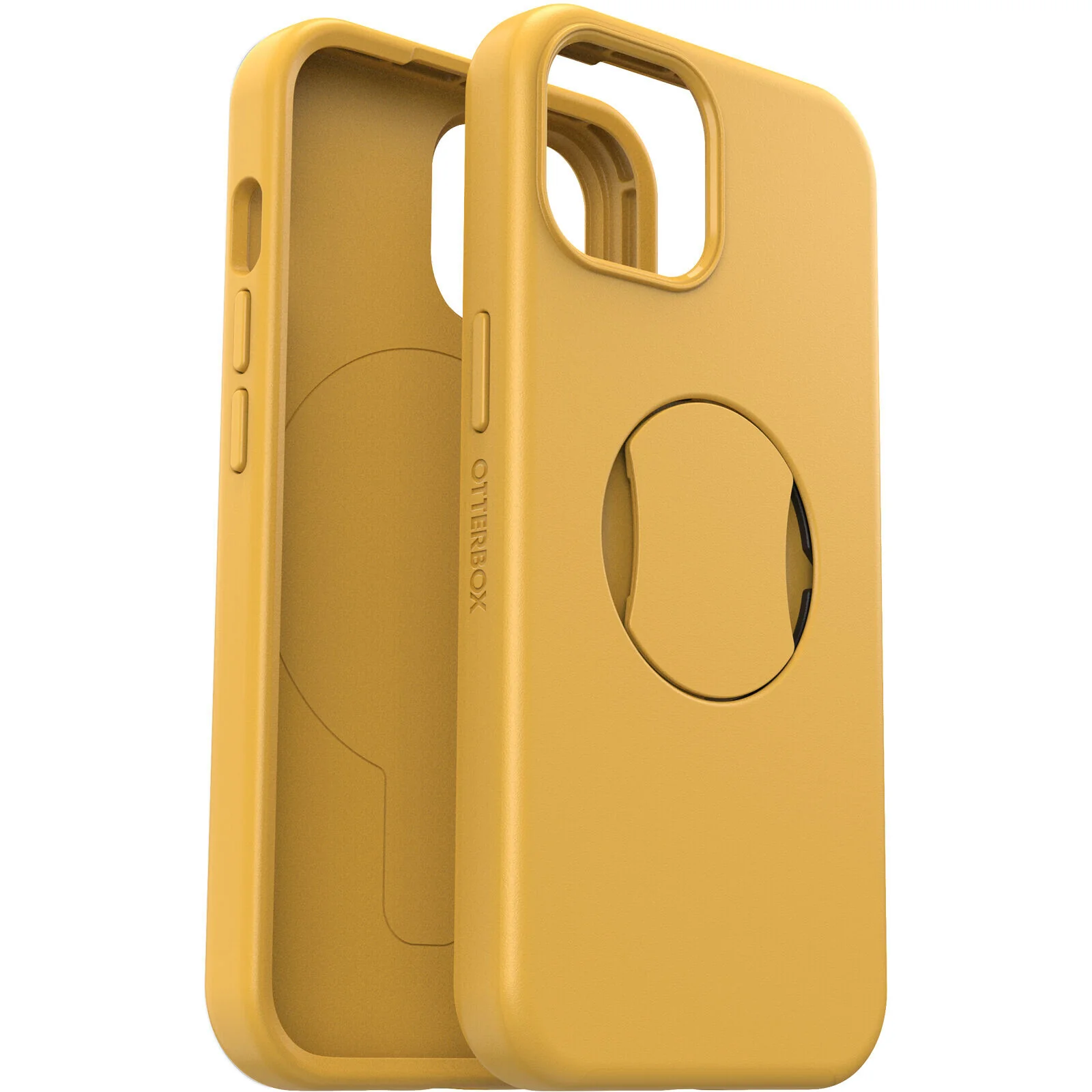 OtterBox OtterGrip Symmetry Series for iPhone 15 in Aspen Gleam 2.0 (Yellow) - Image 3