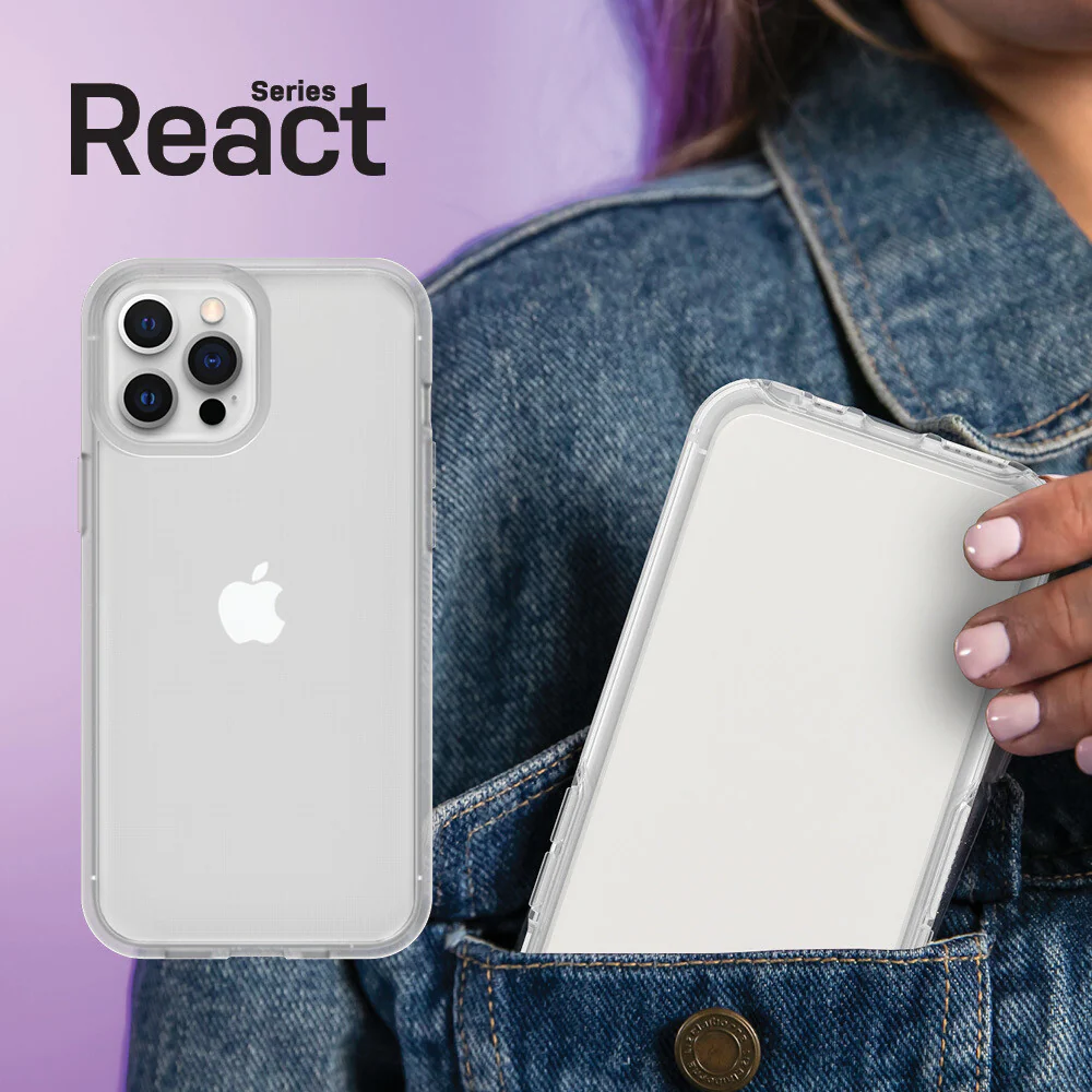 OtterBox React Series for iPhone 12 / 12 Pro in Transparent - Image 10
