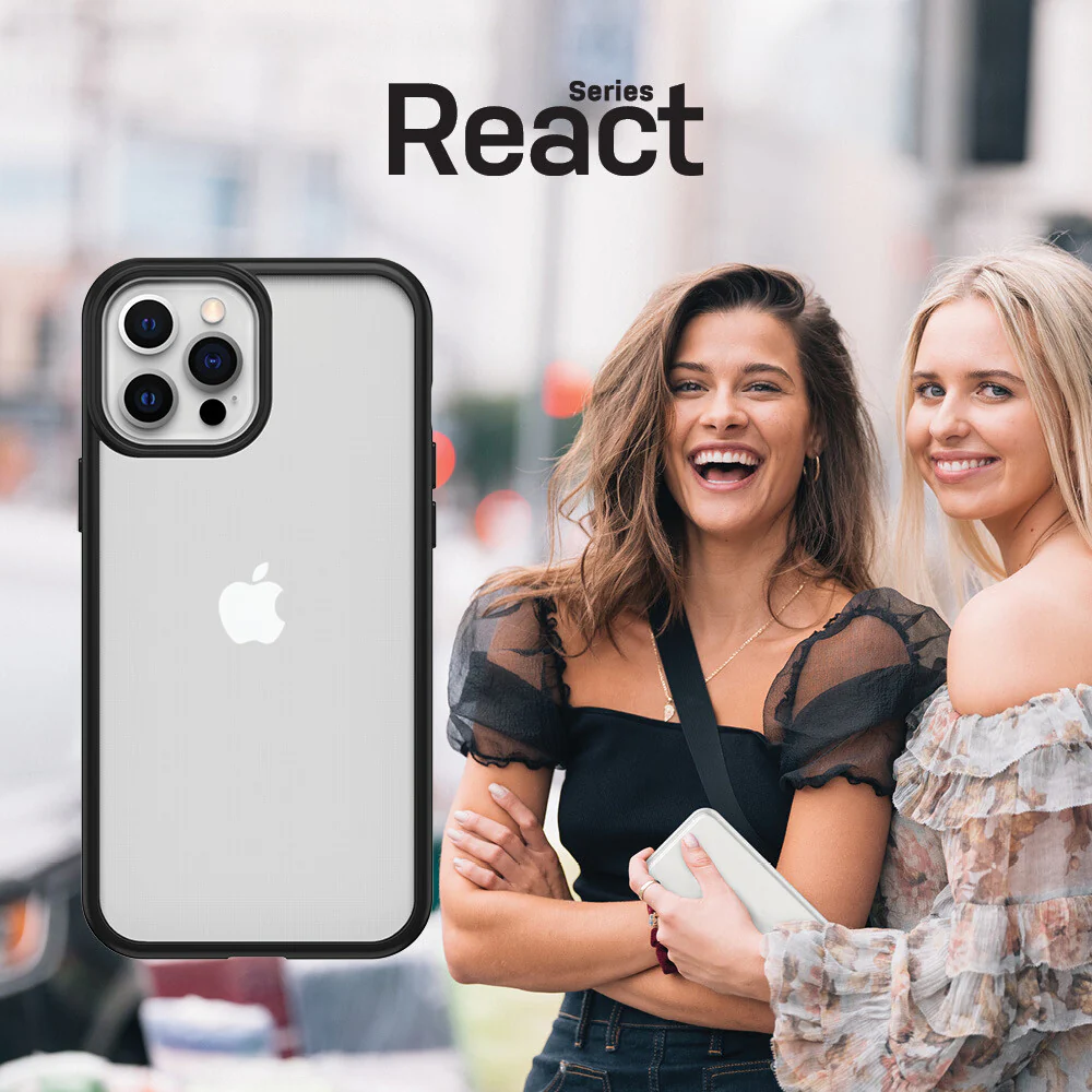 OtterBox React Series for iPhone 12 / 12 Pro in Black - No Packaging - Image 10