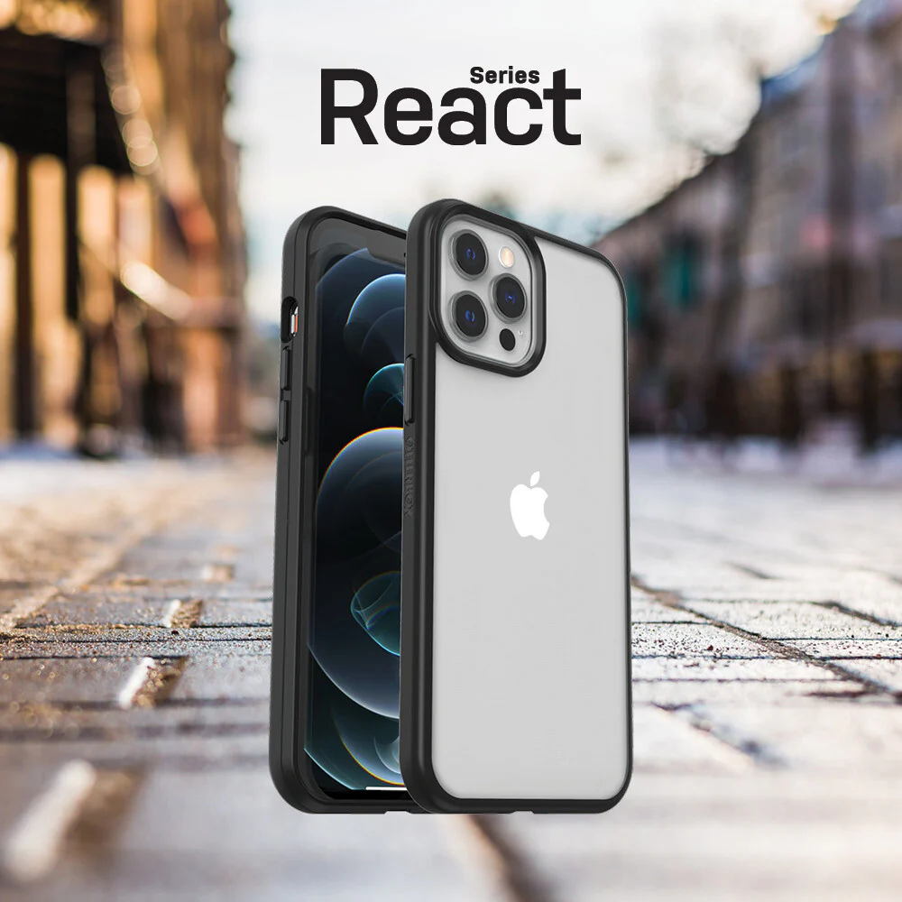OtterBox React Series for iPhone 12 / 12 Pro in Black - No Packaging - Image 7