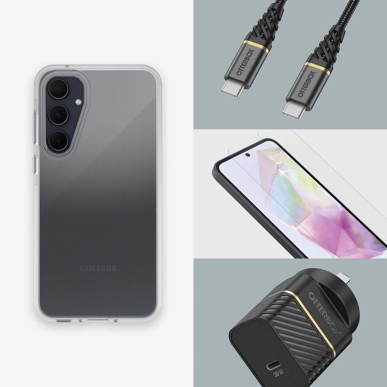 OtterBox React Series for Galaxy A35 (5G) in Clear - Image 9