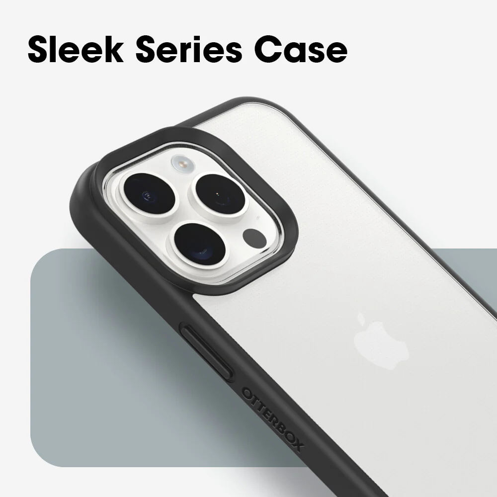 OtterBox React Series for iPhone 15 Pro Max in Black Crystal - Image 5