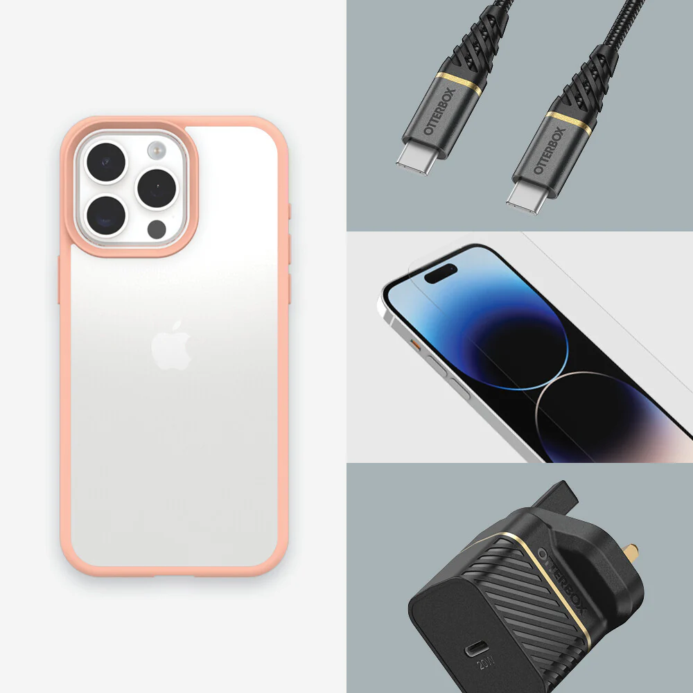 OtterBox React Series for iPhone 15 Pro Max in Peach Perfect - Image 9