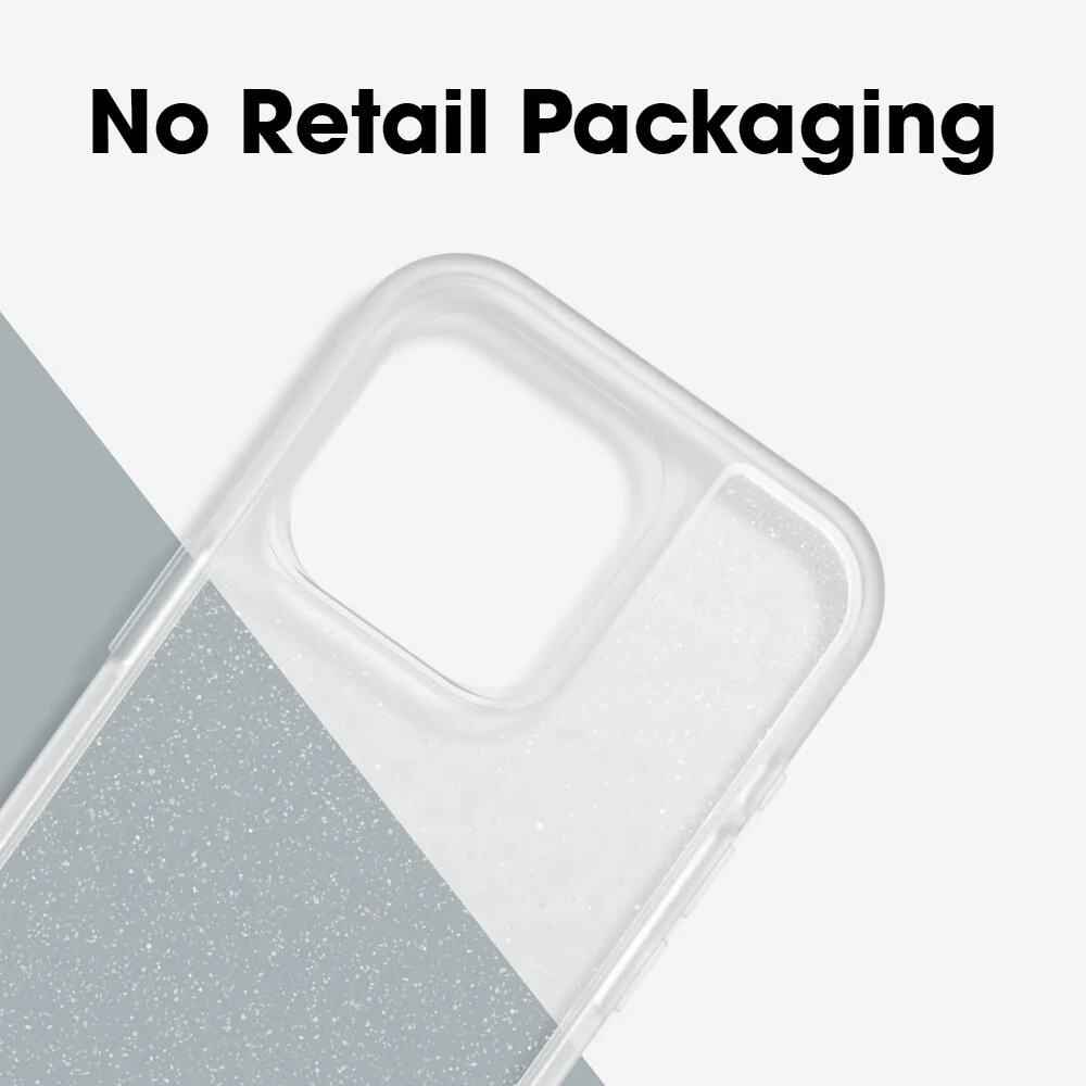 OtterBox React Series for iPhone 15 Pro in Stardust (Clear Glitter) - No Packaging - Image 10