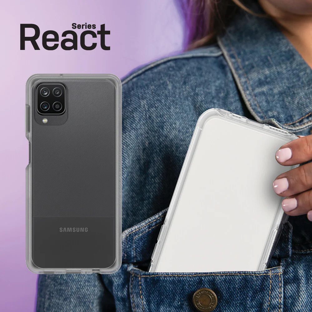 OtterBox React Series for Galaxy A12 in Transparent - Image 5