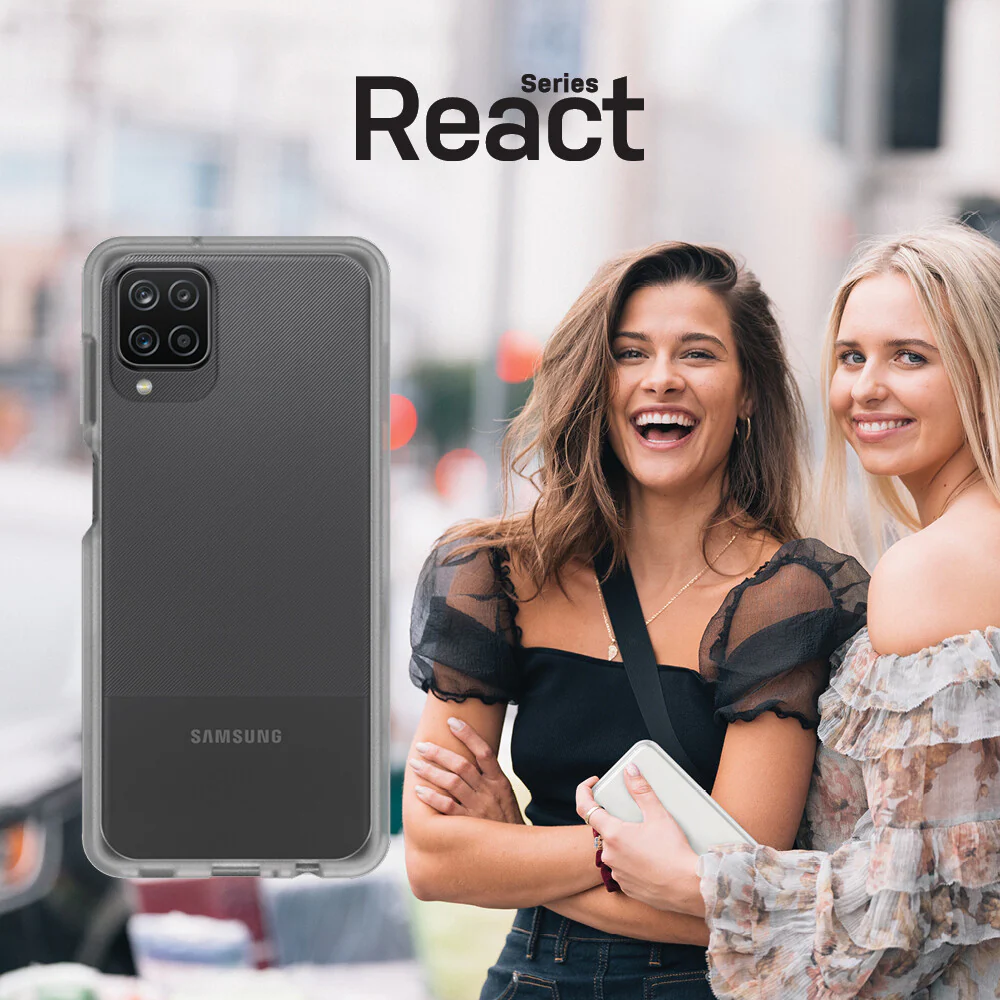 OtterBox React Series for Galaxy A12 in Transparent - Image 6